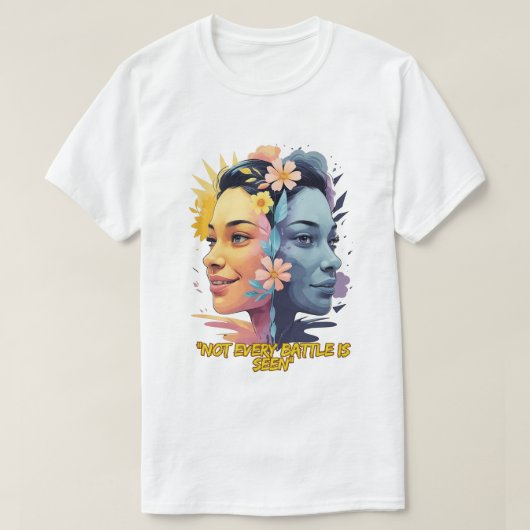 Twee kanten van de geest - niet elke strijd wordt  t-shirt (Design voorkant)