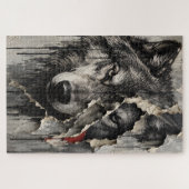 Twee Kanten van Dezelfde Wolf Legpuzzel (Horizontaal)