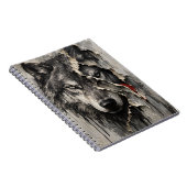 Twee Kanten van Dezelfde Wolf Notitieboek (Rechterzijde)