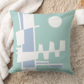 Twee kanten van etniciteit Blue Seaspray Kussen (Deken)