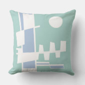 Twee kanten van etniciteit Blue Seaspray Kussen (Voorkant)