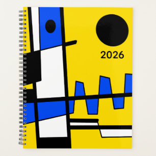 Twee kanten van etniciteit Geel Blauw Zwart Wit Planner