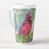 Twee kardinalen Latte Mok (Linkerhoek)