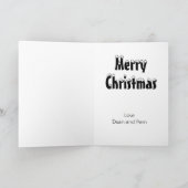 Twee Kardinalen Witte Grens 5x7 Kerst Kaart (Binnen)