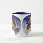 Twee karpers, Hokusai Mok (Midden)