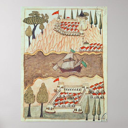 Twee kastelen in het Zwarte Zee Poster (Voorkant)