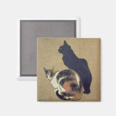 Twee katten, 1894 magneet (Voorkant / Achterkant)