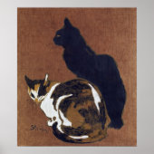 Twee katten, Alexandre Steinlen Poster (Voorkant)