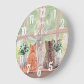 Twee Katten bij het Venster Schilderachtig Serene  Grote Klok (Hoek)