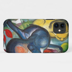 Twee katten, blauw en geel, Franz Marc Case-Mate iPhone Case