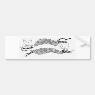 twee katten bumpersticker