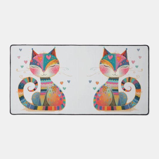 Twee katten bureaumat (Voorkant)