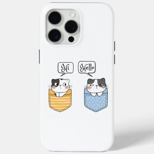 twee katten Case-Mate iPhone case (Achterkant)
