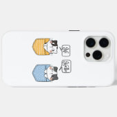 twee katten Case-Mate iPhone case (Achterkant (horizontaal))