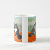 Twee katten delen uw koffiepauze koffiemok (Center)