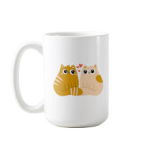 Twee katten die van elkaar houden.