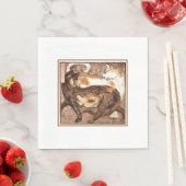 Twee katten (door Franz Marc) Servet (Insitu)