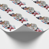 Twee katten, drie muizen en de Kerstman Cadeaupapier (Hoek)