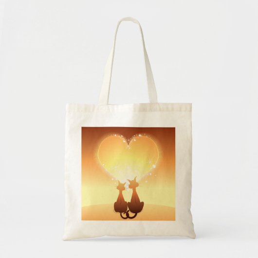 Twee katten in de Canvas tas (Voorkant)