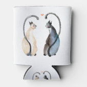 Twee katten in liefde blikjeskoeler (Voorkant)