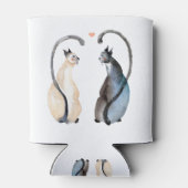 Twee katten in liefde blikjeskoeler (Achterkant)