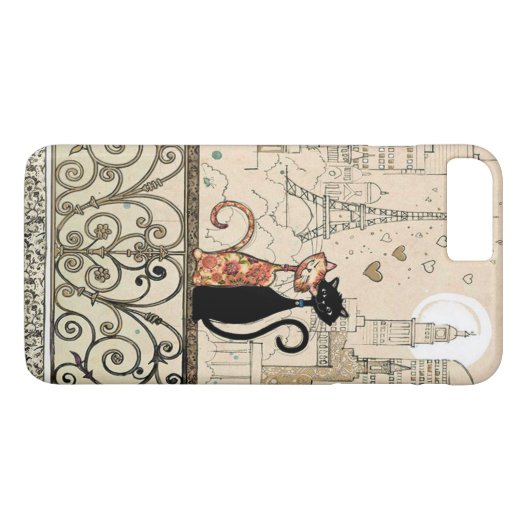 Twee katten in liefde Case-Mate iPhone case (Achterkant (Horizontaal))