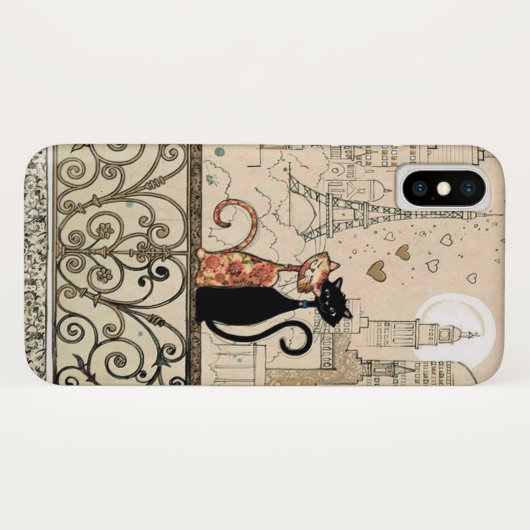 Twee katten in liefde Case-Mate iPhone case (Achterkant (horizontaal))