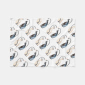 Twee katten in liefde fleece deken (Voorkant (Horizontaal))