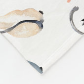 Twee katten in liefde fleece deken (Hoek)