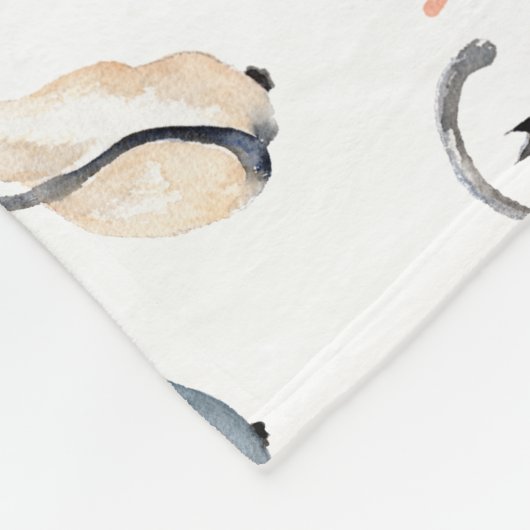 Twee katten in liefde fleece deken (Hoek)