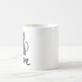 Twee katten in liefde koffiemok (Center)