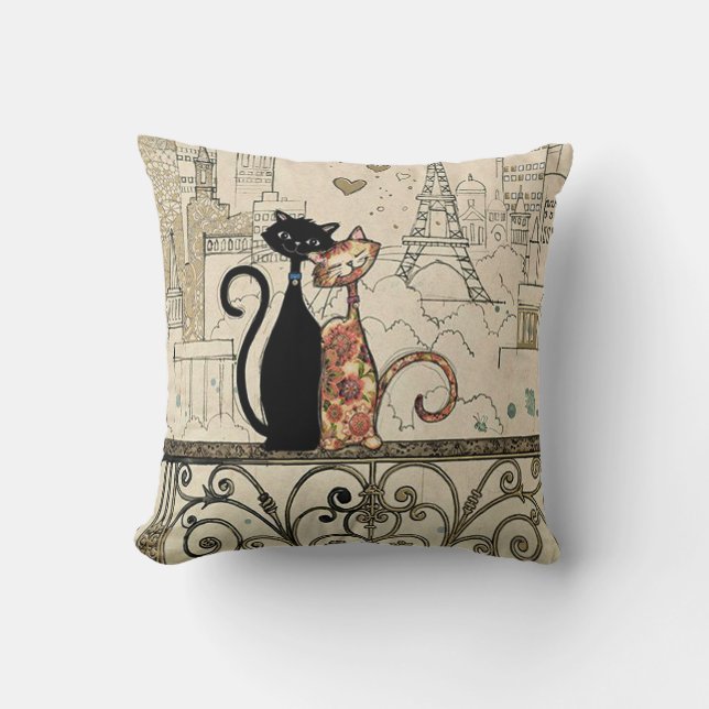 Twee katten in liefde kussen (Voorkant)