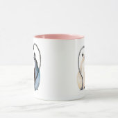 Twee katten in liefde mok (Midden)