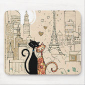 Twee katten in liefde muismat (Voorkant)