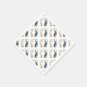 Twee katten in liefde servetten (Hoek)