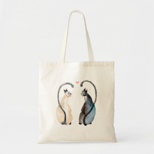 Twee katten in liefde tote bag