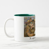 Twee katten in liefde tweekleurige koffiemok (Links)