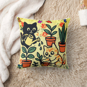 Twee katten kussen