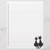 Twee katten met briefhoofd (Voorkant)