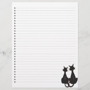 Twee katten met briefhoofd