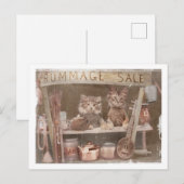 Twee Katten met een roamingverkoop Feestdagenkaart (Voorkant / Achterkant)