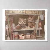 Twee Katten met een roamingverkoop Poster (Voorkant)