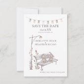 Twee katten op een proefdier sparen de datum van h aankondiging (Voorkant)