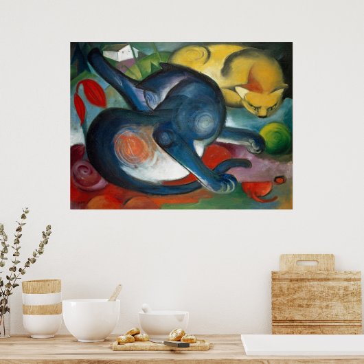 Twee katten poster (Keuken)