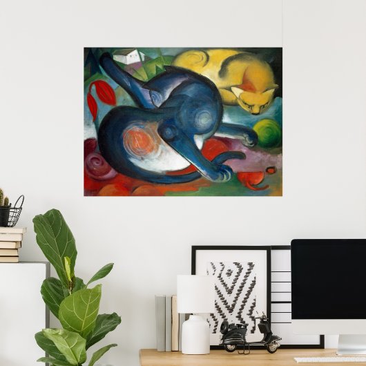 Twee katten poster (Thuiskantoor)