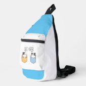 twee katten sling bag (Rechterhoek)