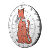 Twee katten sluiten vriendschap dartbord (Voorkant Rechts)