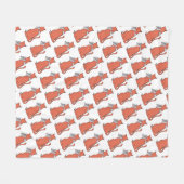 Twee katten sluiten vriendschap fleece deken (Voorkant (Horizontaal))