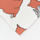 Twee katten sluiten vriendschap fleece deken (Hoek)