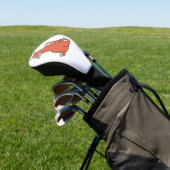 Twee katten sluiten vriendschap golfheadcover (Insitu)